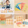 Wooden Emotion Eggs Early Educational Matching Toy For Toddlers And Babies