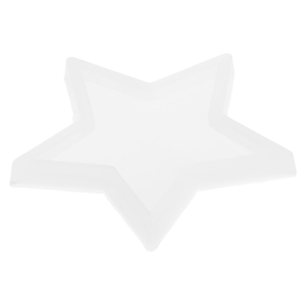 

Блестящие глянцевые силиконовые формы, форма для брелока в виде пятиконечной звезды, самодельные подвесные украшения, форма для поделок из эпоксидной смолы