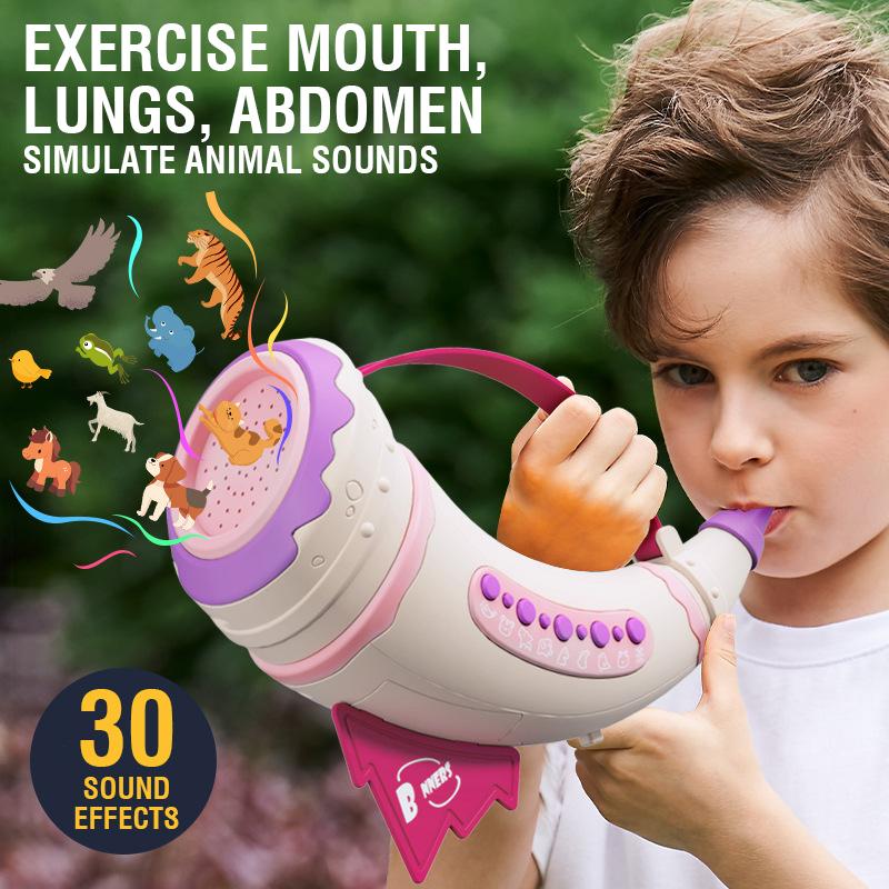 Animal Sound Whistle Assembly 30 Sound Effects Simulation Calls Horn Trumpet Musical Instrument Training Lung Capacity Kid Gift