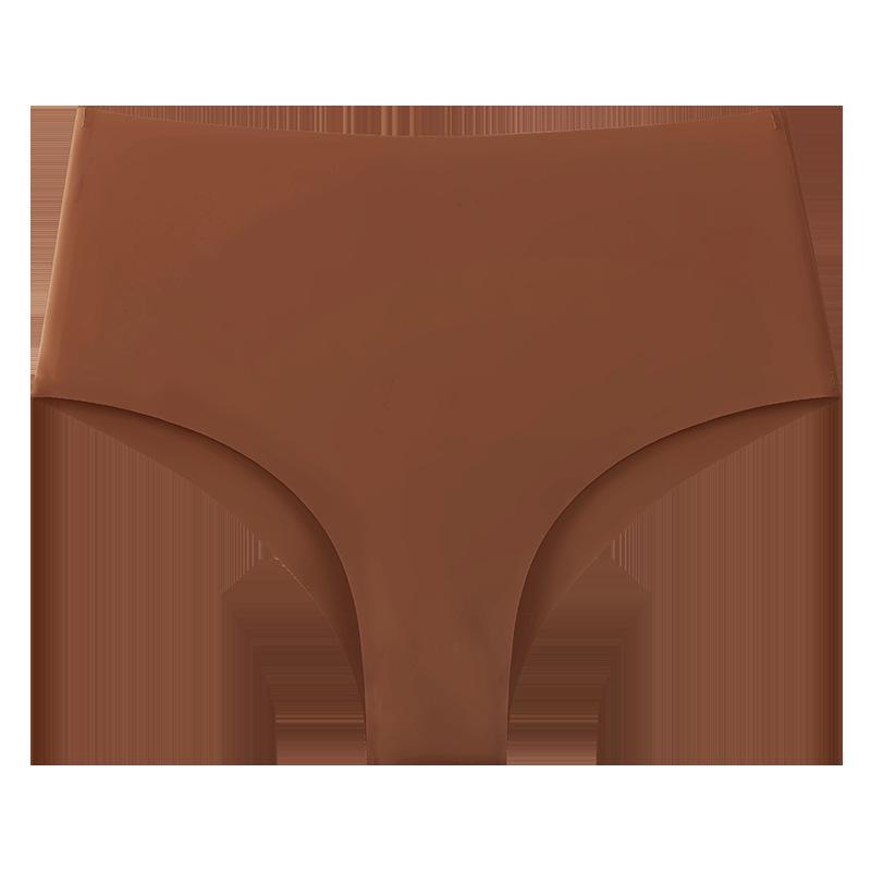 Seamless Women's Mid-High Waist Yoga Panties - Breathable Tummy Control Hip Lift Ice Silk Underwear