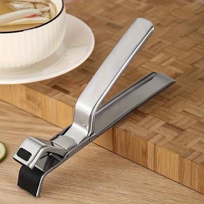 Stainless Steel Anti-Scalding Bowl Clip Multi-purpose Non-Slip Tray Clip Suitable for Lifting Dish from Narrow Kitchen Supplies