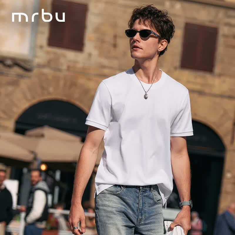 Bu Xian Sheng Men s Minimalist Cotton Blend Short Sleeve T-Shirt XL