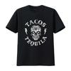 Tacos Tequila T Shirt Mexican Food Drinking Women Vintage Washed Slightly Designer Clothes Unisex Versatile Breathable