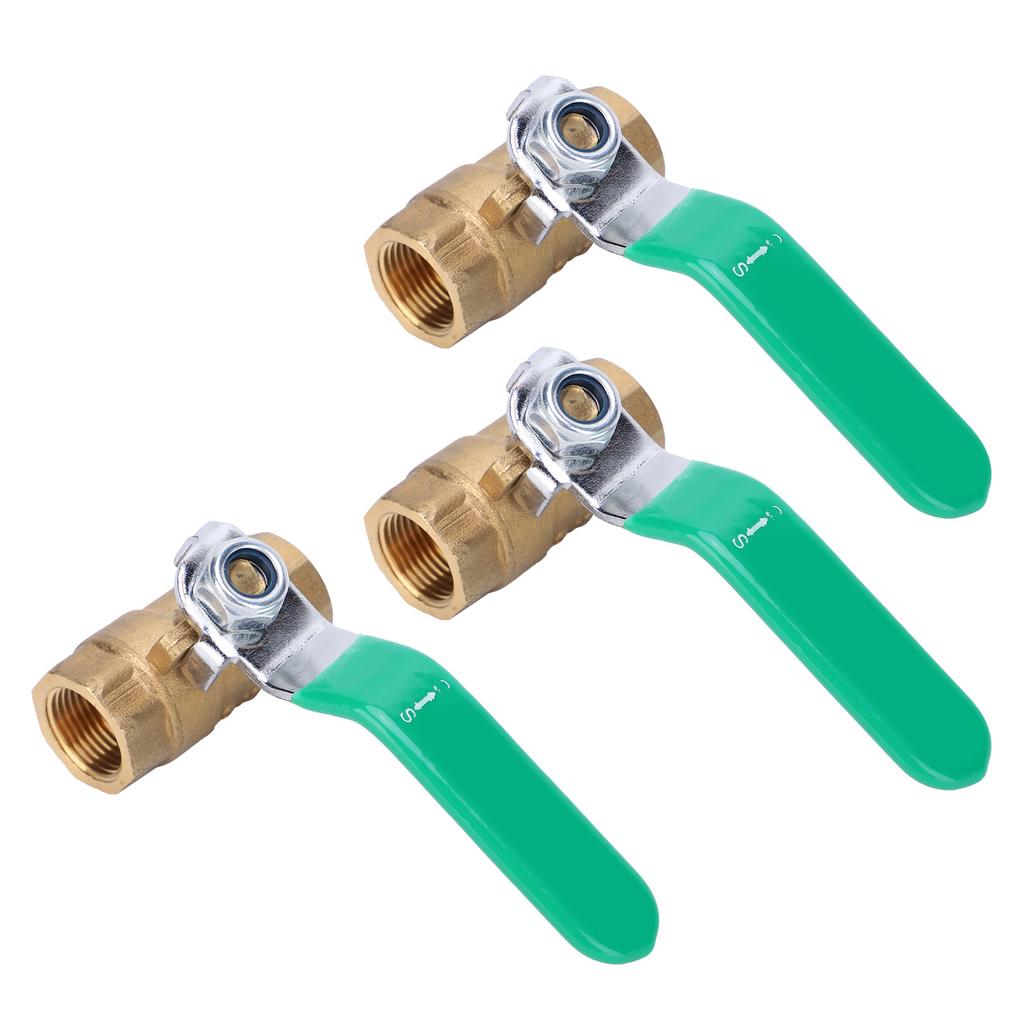 38in Brass Ball Valve Double Corrosion Resistant Female Thread Water Pipe Ball Valve