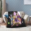 Huntrix Kpop Demon Hunters Knitted Blankets  Zoey Rumi Mira  Plush Throw Blanket Bed Sofa Printed Soft Warm Bedspreads