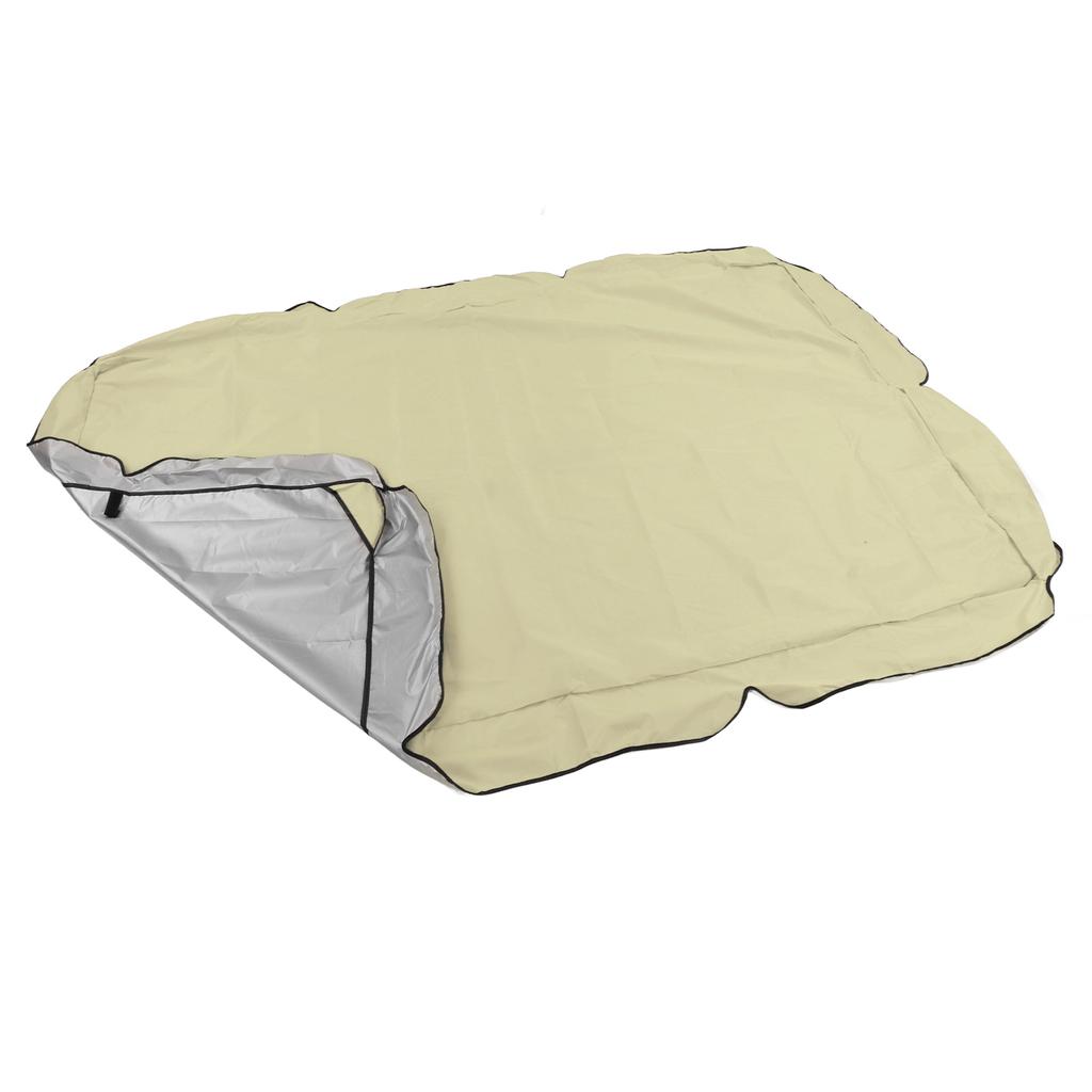 Outdoor Swing Canopy Silver Coated Oxford Cloth Waterproof Swing Chair Top Cover for Garden Sun Shade Accessory