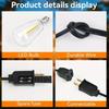 ST38 String Lights Outdoor Garland Connectable Shatterproof Waterproof Plastic 25FT Dimmable Patio Garden Decor Fairy Lighst