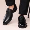 High Quality Men Spring Leather Comfortable Formal Leather Shoes New British Style Men Side Zipper Business Oxford Shoes
