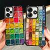 Watercolors Set Paint Palette Soft Phone Case For Xiaomi Redmi Note 14 15 Pro Plus 13 12 11S 11T 5G 10 9S 9 Plating Anti-Fall Fu