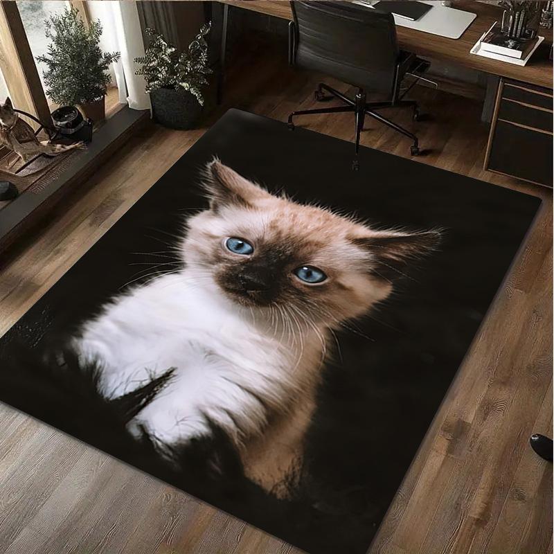Cat Rug - Home carpet Office Decorative Carpet For Living Room Bedroom Door Mat Floor Rug Computer Chair Area Rug