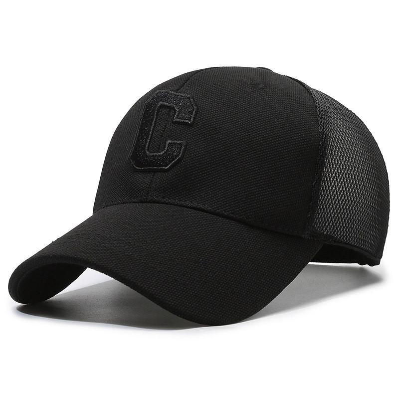 Letter Embroidery C Baseball Cap Adjustable Breathable Outdoor Protection Sun
