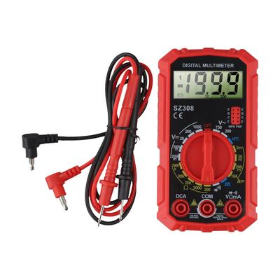 LCD Display Multimeter SZ308 for Automotive and Home Electrical Testing