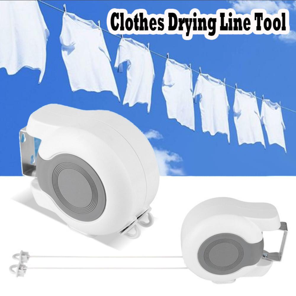13 Meter Double Line Telescopic Clothesline Rotating Windproof Clothesline