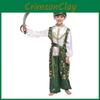 Stupendo Costume da Principe Arabo Per Bambini Con Design a Lampada Magica e Tessuto in Poliestere