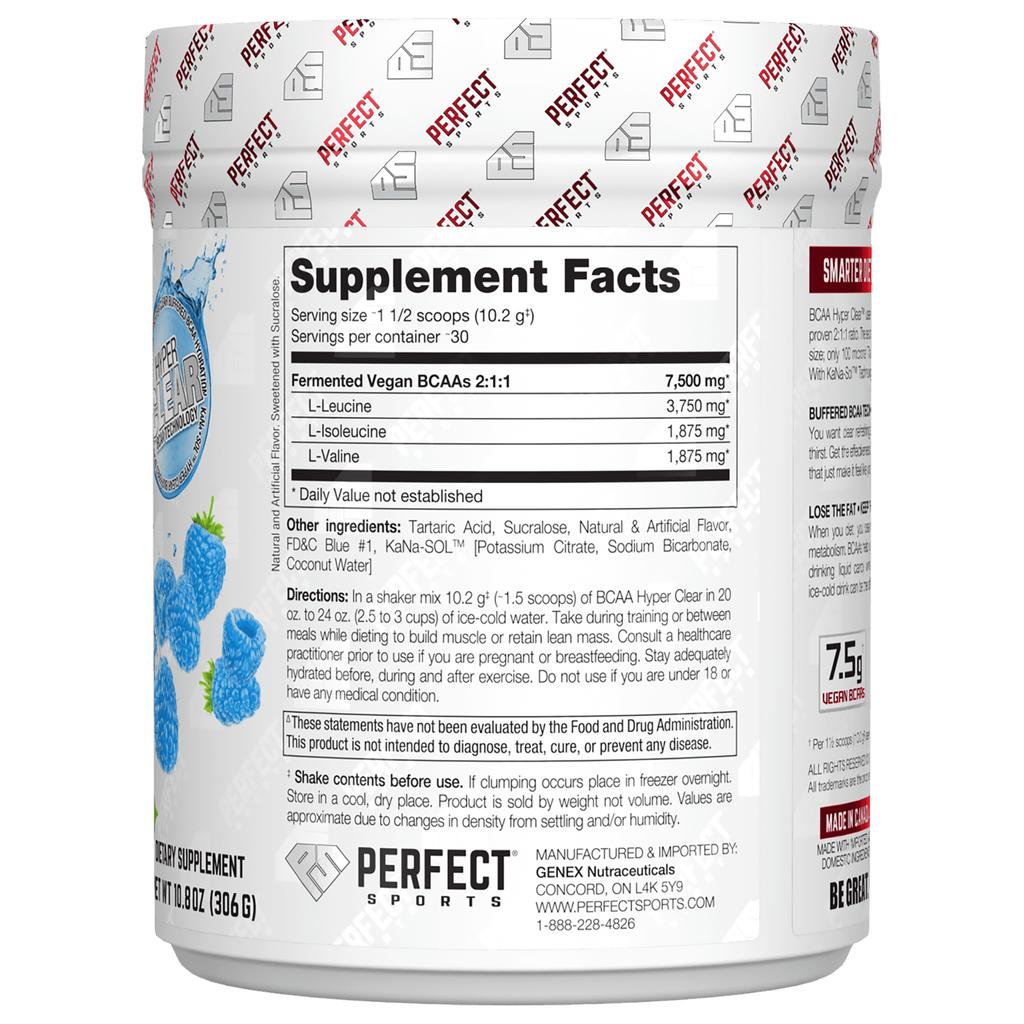 Bcaa Hyper Clear, Intense Blue Raspberry, 306G (10.8Oz)