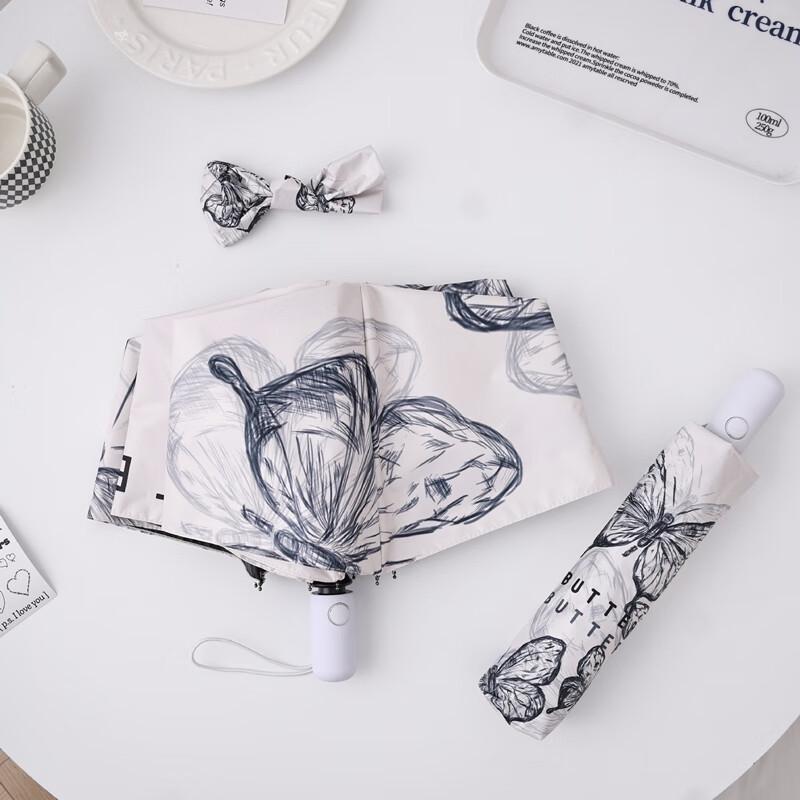 

OIMG New Chinese Style Butterfly Automatic Folding Umbrella