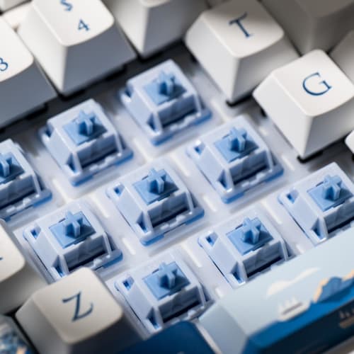 Akko Mirror Switches, 37gf Actuation Force, Linear, 5-Pin, Pack of 45