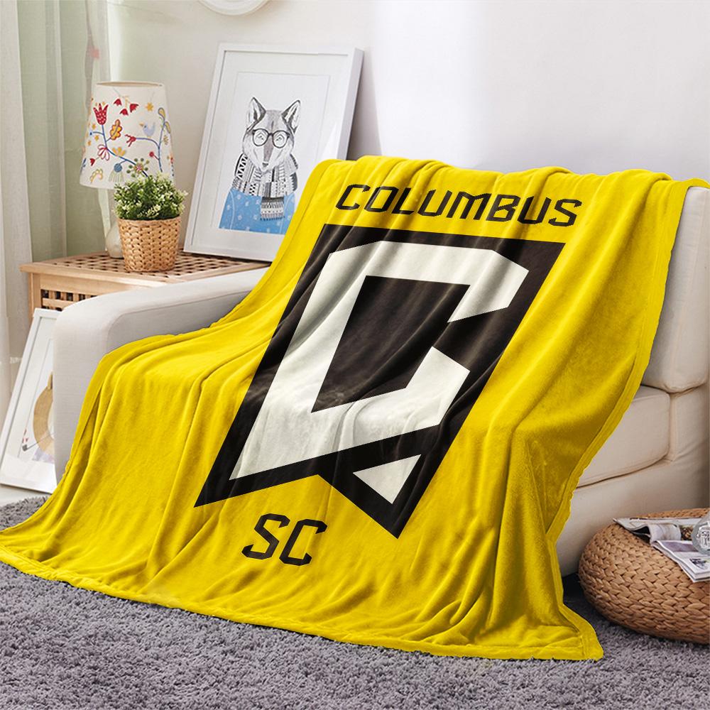 Columbus Crew Print Flanelldecke, Hohe Qualität, Bequem für alle Jahreszeiten, Heimdekoration, Wärme und Komfort