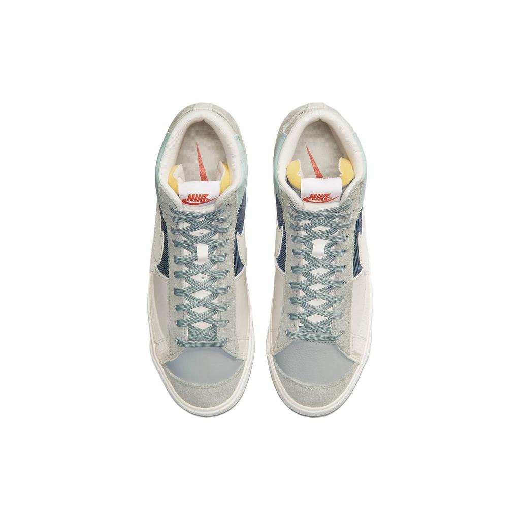 Nike Blazer Mid 77 Pro Club Remastered - Mica Green Navy Men Sneakers Midnight-Navy Light-Bone DQ7673-300