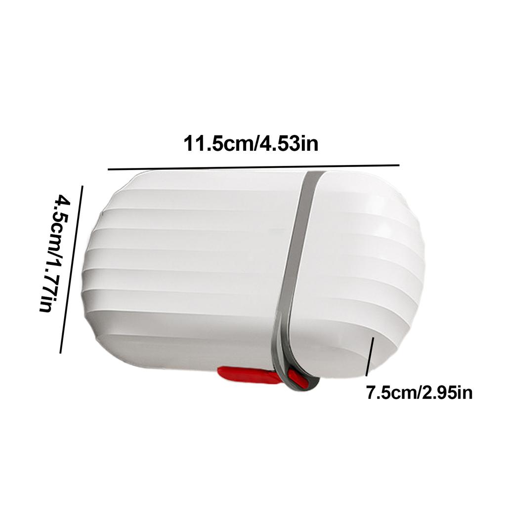 Portable Travel Soap Dish With Drain Water Bathroom Supplies Waterproof Sealed Transparent Bathroom Holders And Dispensers