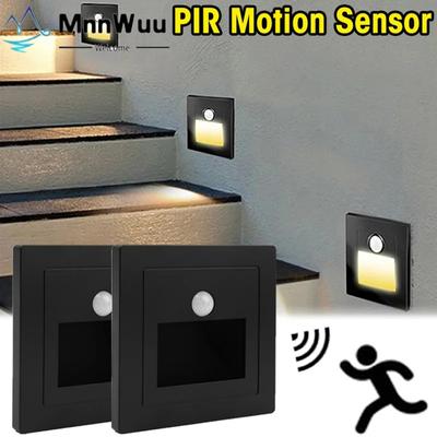 LED-Nachtlampe, Sensor, intelligente Wandleuchte, Einbausteuerung + PIR-Bewegung, Fußlicht für Treppenhaus, Trittleiter, Schlafzimmer