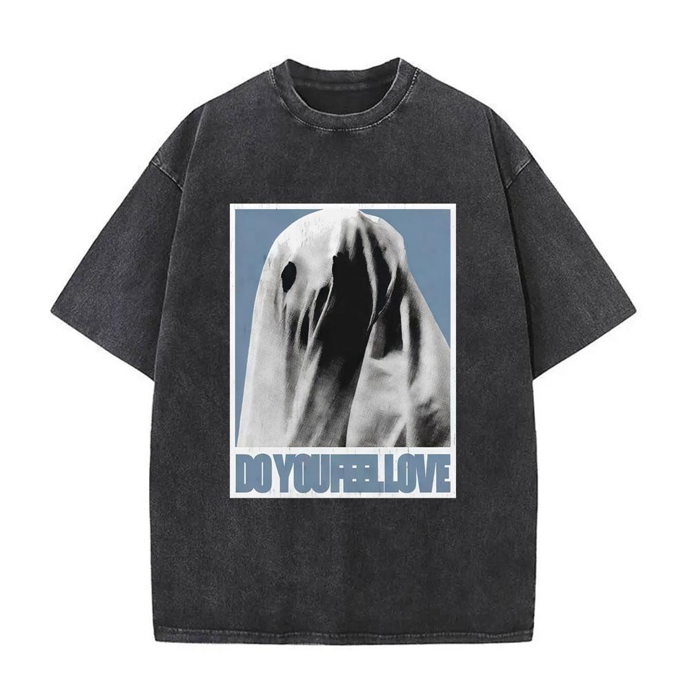 Benber vintage style Rock Band Bad Omens Vintage Washed T Shirt Do You Feel Love Tour  Tshirts Men Women Retro Gothic Metal Oversized T Shirts XL