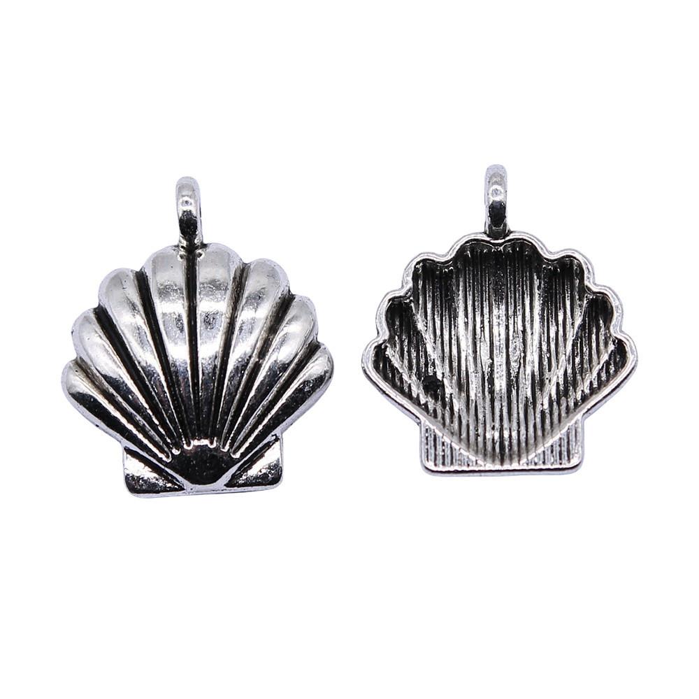 Shell Charms Multi Color Alloy Pendants For Beach Themed DIY Jewelry Accessories
