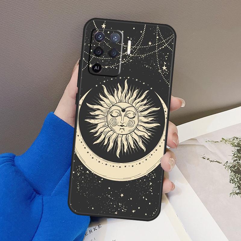 Magic Moon Tarot For OPPO A78 A77 A57 A17 A15 A16 A76 A96 A52 A72 A93 A74 A94 A5 A9 A31 A53S A54S A57s Case