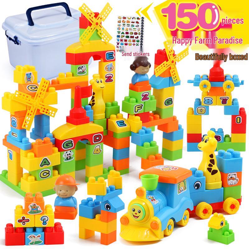 

Large 3.8CM Building Blocks for Kids - Early Education Puzzle Toy for 6-Year-Olds 37x26x20 cm