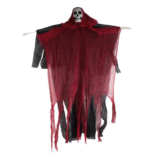 Halloweenská závěsná dekorace lebky ducha venkovní strašidelná ponurá smrtka děsivý létající kostlivec duch pro verandu dvůr zahradu stromová dekorace