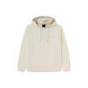 Li Ning Wade Collection, Letter Pattern Fleece Lined Loose Fit Pullover Hooded Sweatshirt Winter Unisex White AWDS115-6