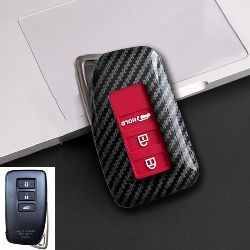 3 Button 4 Button Carbon Abs Car Key Case Cover For Lexus Es Ls Ux Ux 300E Nx Lc Nx Gs Rx Is Es Gx Lx Rc 200 250 350 Ls 450H 300