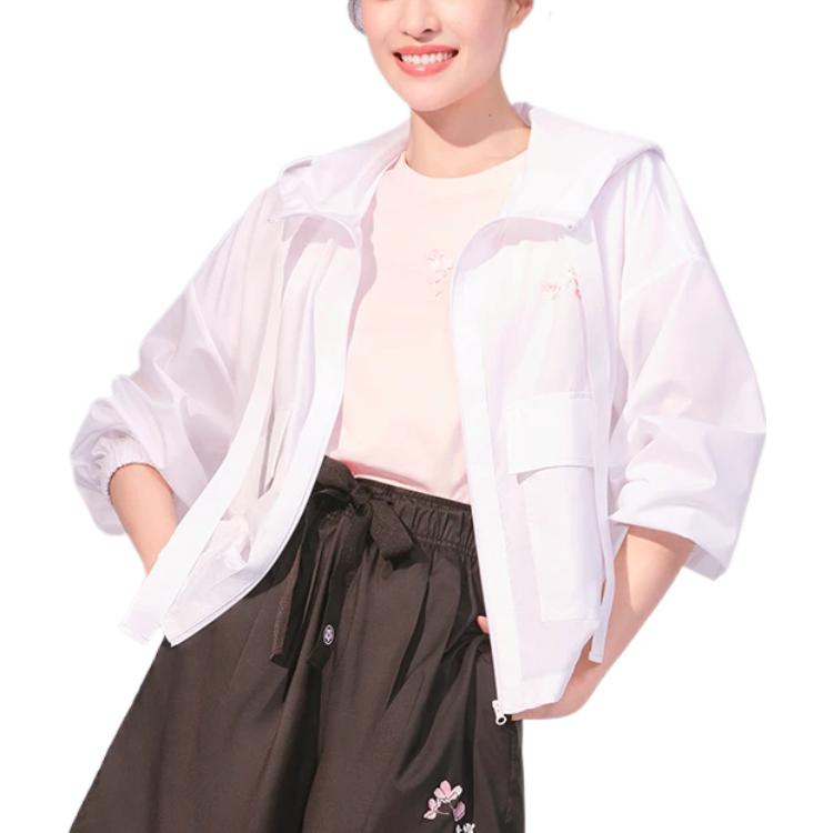 Li Ning Sakura Series Casual Breathable Sakura Print Short Sleeve T-Shirt Women Tops Pink AHSS914-2