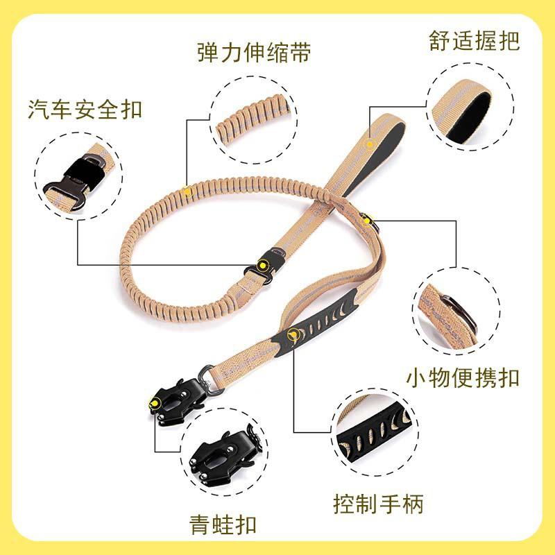 Adjustable Reflective Dog Leash With Heavy-Duty Frog Clip Medium To Large Dogs