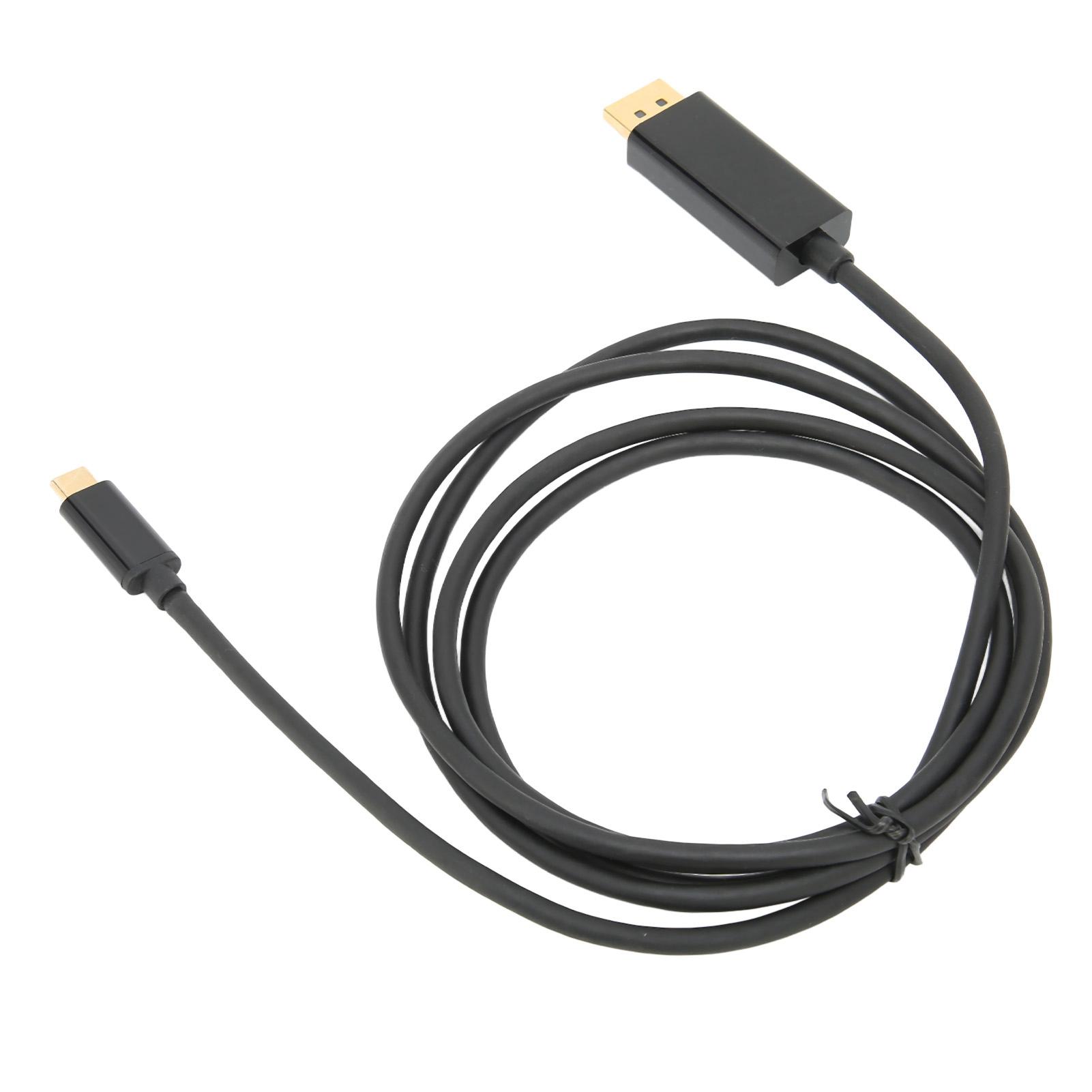 TypeC to DP Cable Wear Resistant Widely Compatible USB C to Displayport for MacBook Pro 2018 2017 for Surface Book 2