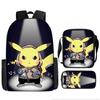 Elementary School Backpack Set 3-Piece Large Capacity Fashion Oxford Cloth Shoulder Bag