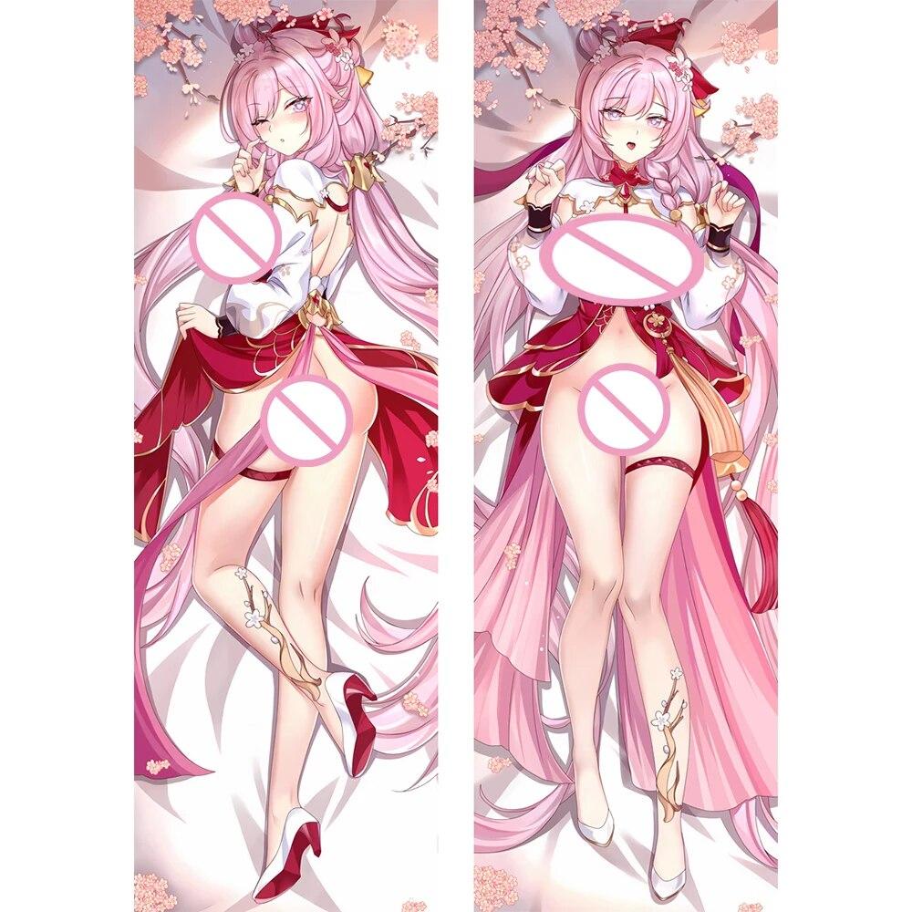 

Honkai Impact 3rd Elysia Dakimakura, декоративные наволочки для обнимания тела, чехол для подушки отаку, обнимающий тело A 40x120cm Peachskin