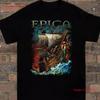 Epica Band T Shirt Cotton For S 2345xl Vintage Washed Soft Stylish Homme Casual Streetwear Stretched Fashion Slightly Versatile
