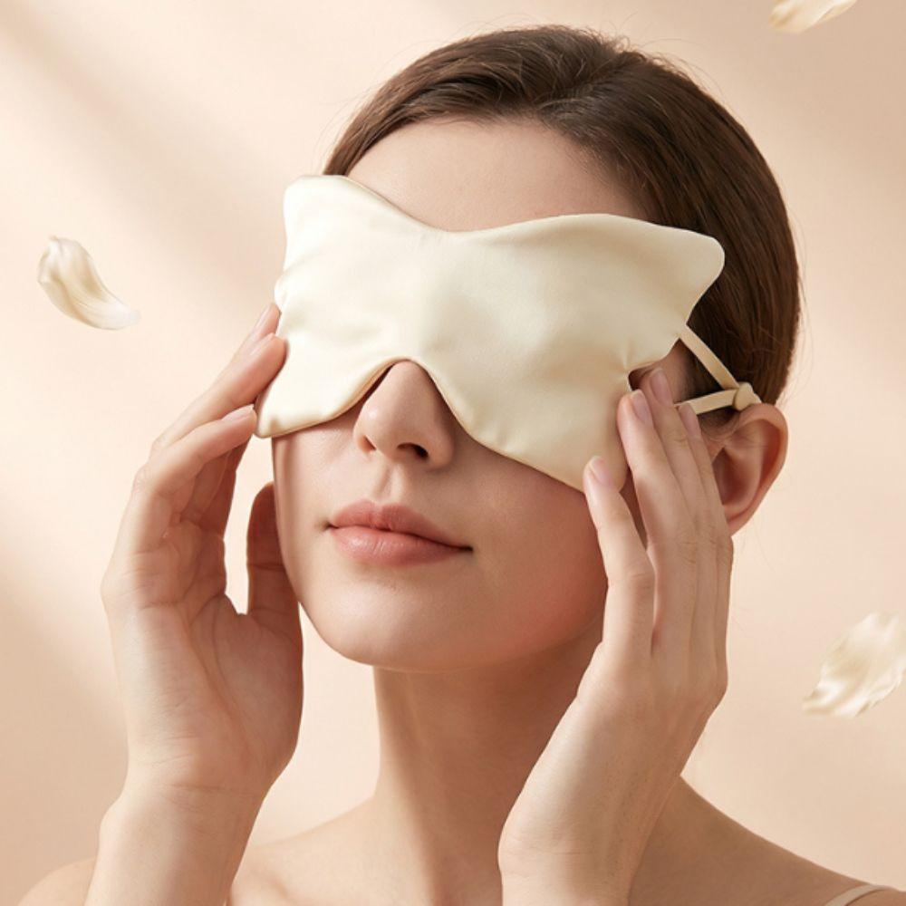 Double Sided Light Blocking Eye Cover Portable Butterfly Print Eye Mask Sleep Eye Mask Home Naps