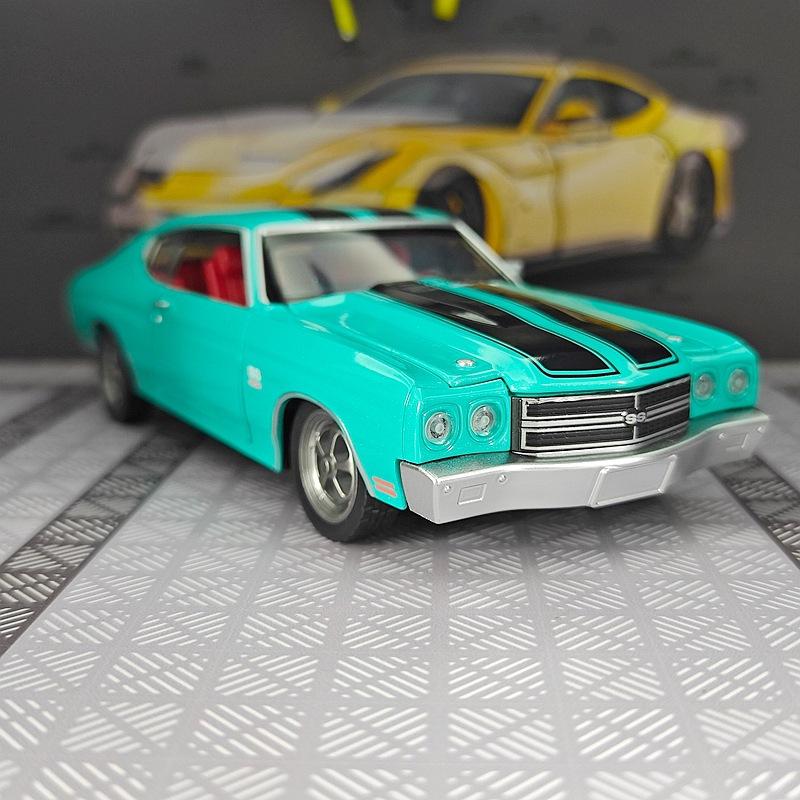 1:24 Chevrolet Chevelle SS 454 1970 Legierung Super Sportwagen Modell Metall Muscle Rennwagen Fahrzeuge Modell Simulation Kinder Spielzeug Geschenk
