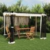 VidaXL Gazebo with Cream Mesh Walls 3x3 M Steel, Garden Gazebo, Patio Gazebo, Garden Pavilion, Gazebo 4003908