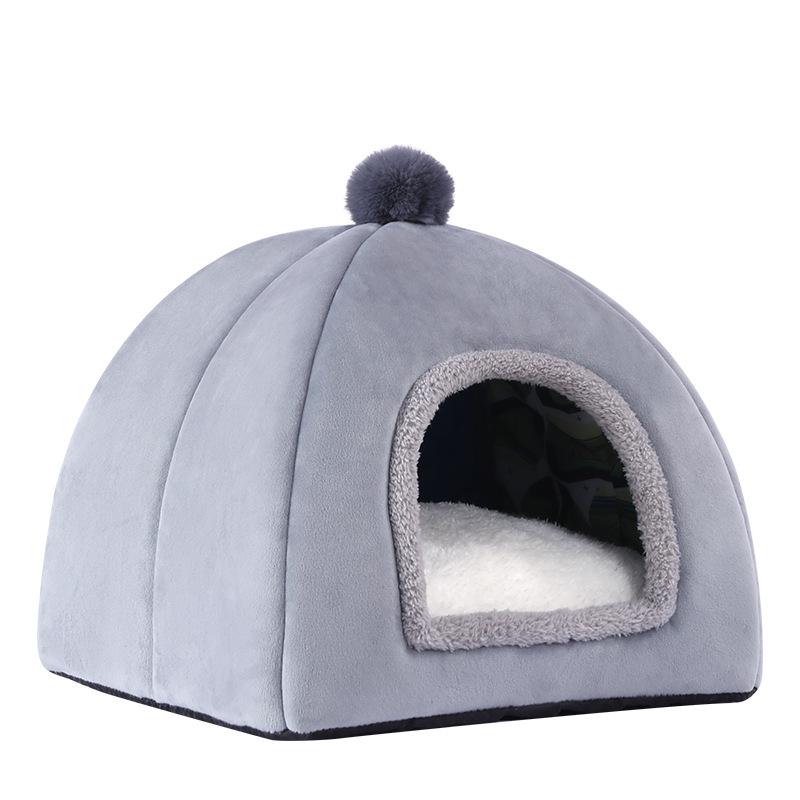Pet Nest: Dual-Use Yurt Dog and Cat Bed for Small and Medium Dogs, All-Season Comfort