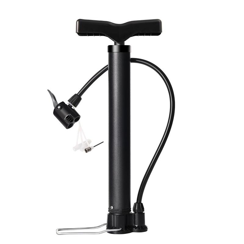 Bicycle Floor Pump 130 PSI with Gauge Schrader Presta Valve for Road Tire Inflator Bike Foot Air Pump Cycling Ball Inflation