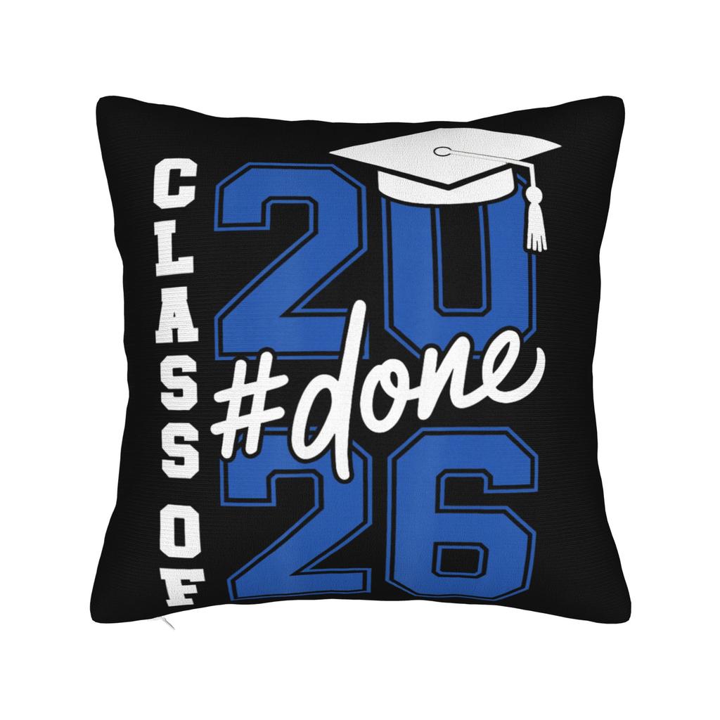 Class of Senior Graduation Pillow Covers Printing Cushion Cover Decorations Throw Pillow Case Cover Chair Multiple Sizes