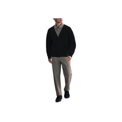 Dri-Fit 24.7 Impossibilmente Morbido Maglia a Maniche Lunghe Traspirante con Scollo a V Uomo top Nero Grigio Fumo Scuro HQ6949-010