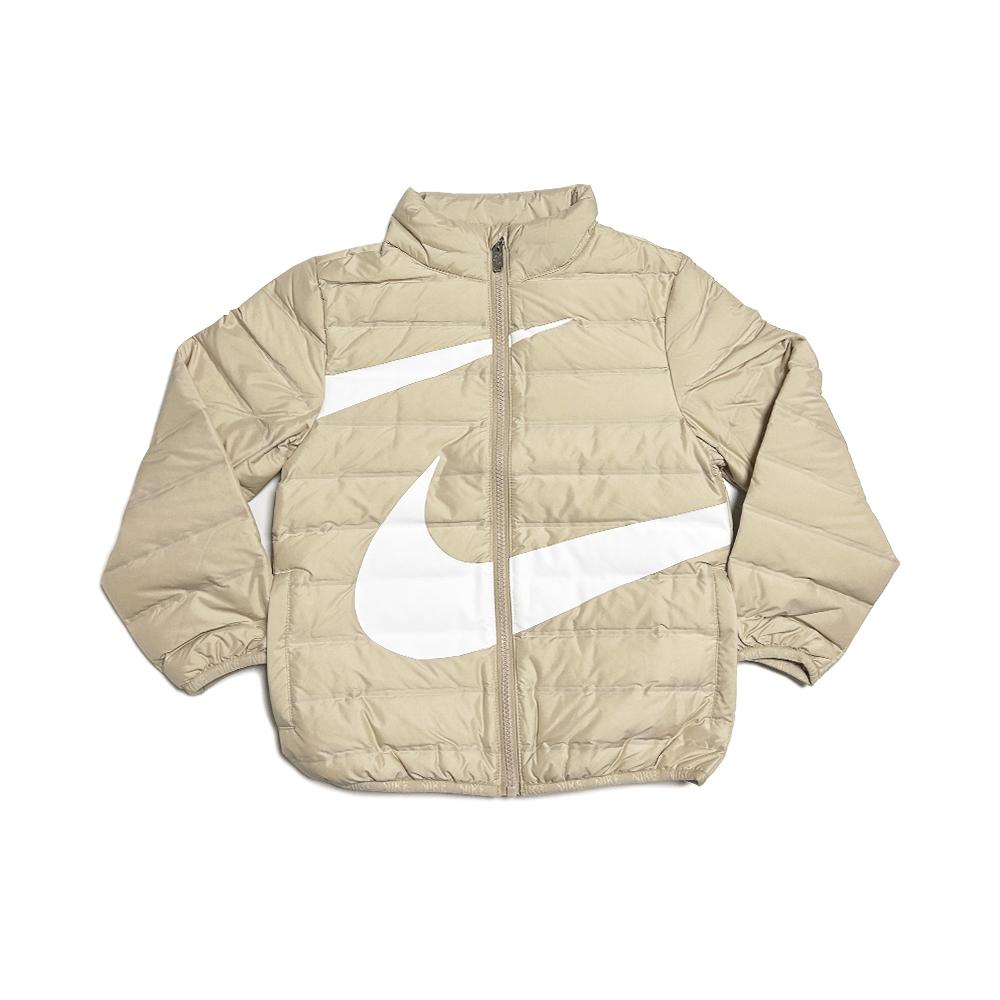 

Nike Down Jacket Logo Print Lightweight Stand Collar Kids Jackets White-Sand FV2518-126 M