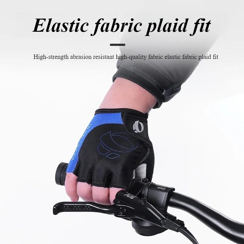 Cycling Gloves Half Finger - Non-Slip Silicone Palm Pad, Breathable Shock-Absorbing for Mountain Biking & Gym,Summer Bike Gloves