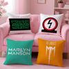 Rock Marilyn Manson Cushion Cover Cushion Cover Set 4Pcs 50X50 45X45 40X40 Pillowcase Decorative Sofa Home Decor