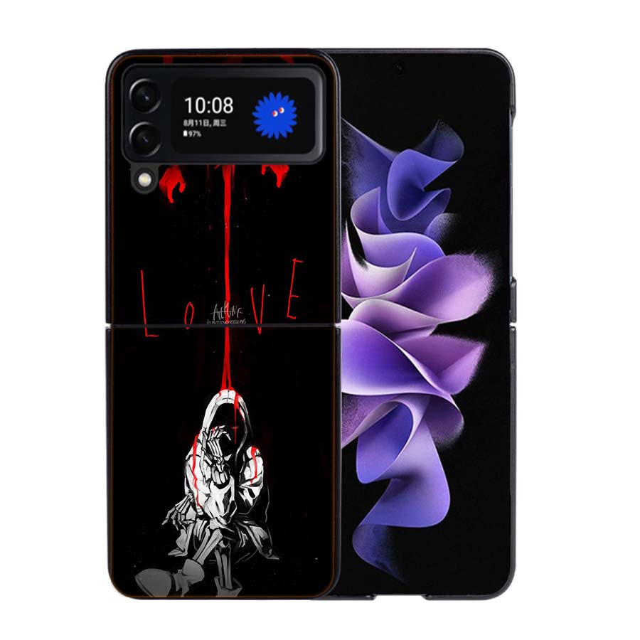 Game Undertale Phone Case For Samsung Z Flip 7 6 5G Galaxy Z Flip4 Z Flip5 Z Flip3 Coque Black Hard PC Shell Protective Cover