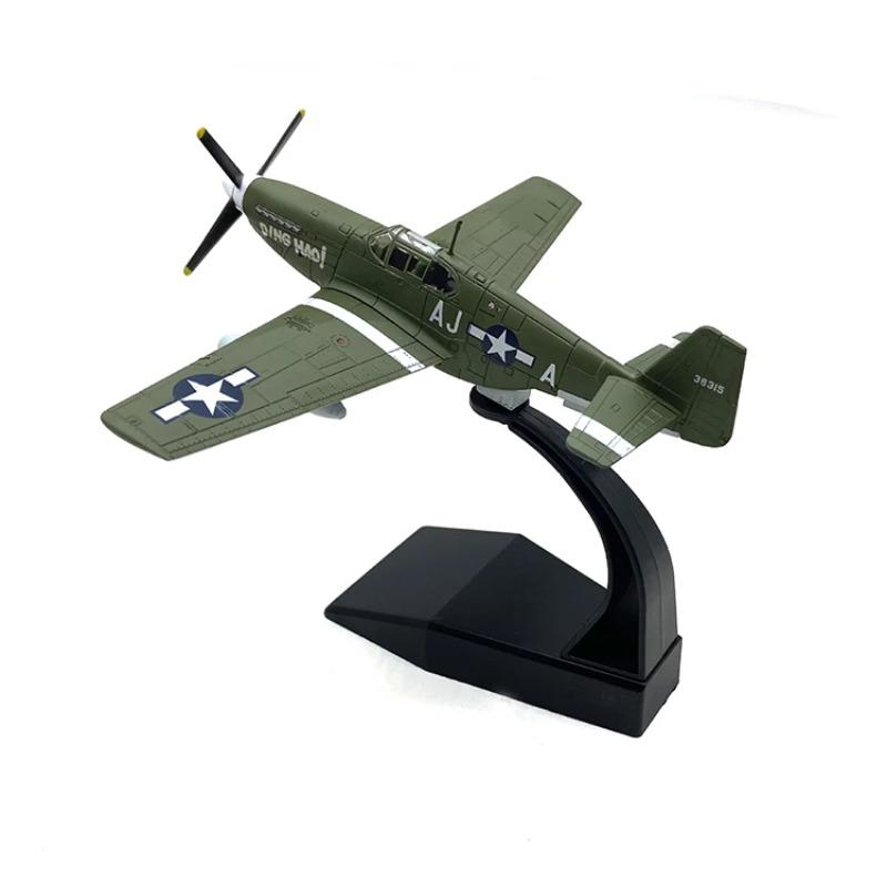 Diecast Metal 1/72 Scale American Army Airlines P51b Mustang Fighter P51B Airplane Model Military Collect Gift